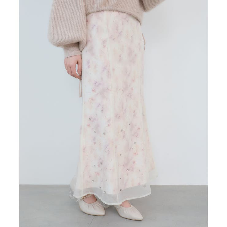 シアーレイヤードフラワースカート | MAJESTIC LEGON  | 詳細画像9 