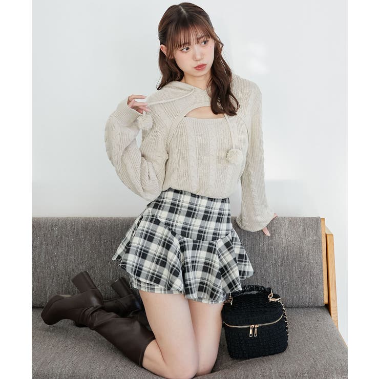 レイヤードライクフレアショートスカパン | MAJESTIC LEGON  | 詳細画像25 