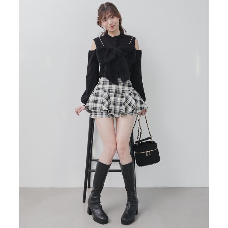 レイヤードライクフレアショートスカパン | MAJESTIC LEGON  | 詳細画像26 