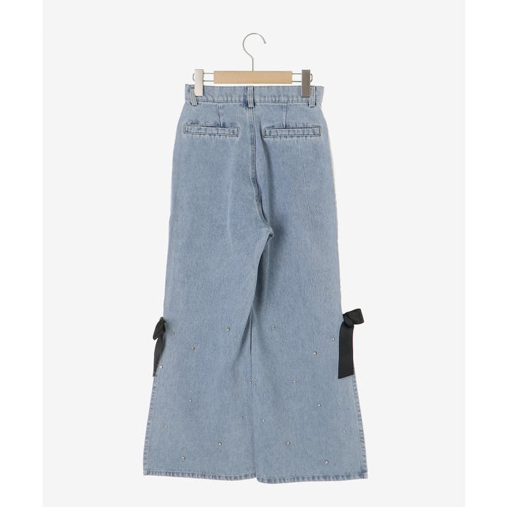 サイドリボンビジューデニムパンツ | MAJESTIC LEGON  | 詳細画像23 