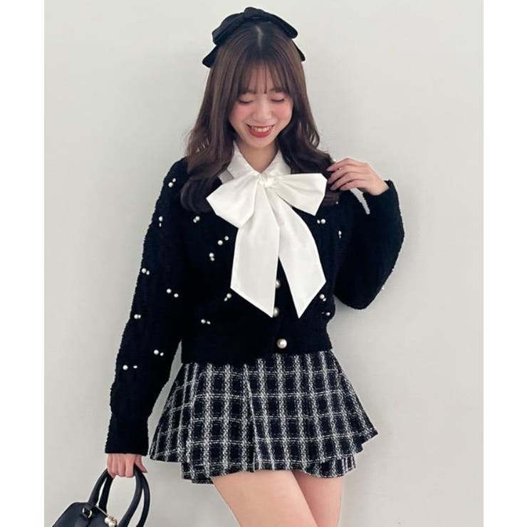 レイヤードデザインツイードスカパン | MAJESTIC LEGON  | 詳細画像10 