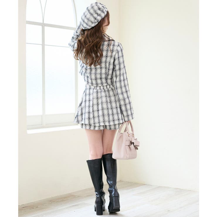 レイヤードデザインツイードスカパン | MAJESTIC LEGON  | 詳細画像17 