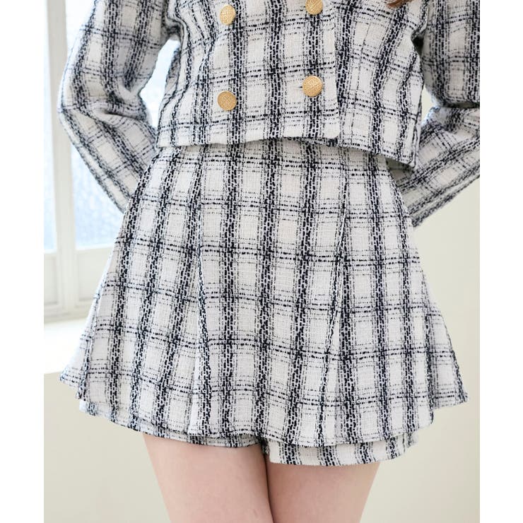 レイヤードデザインツイードスカパン | MAJESTIC LEGON  | 詳細画像21 