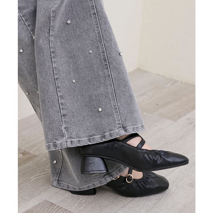 スリットビジューフレアデニムパンツ | MAJESTIC LEGON  | 詳細画像29 