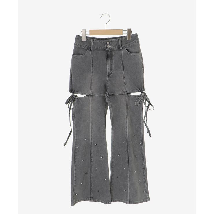 スリットビジューフレアデニムパンツ | MAJESTIC LEGON  | 詳細画像43 