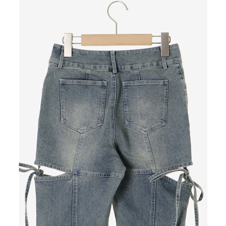 スリットビジューフレアデニムパンツ | MAJESTIC LEGON  | 詳細画像46 