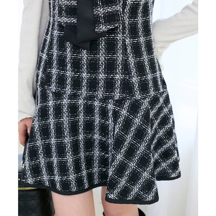 リボンブローチセットツイードワンピ | MAJESTIC LEGON  | 詳細画像20 