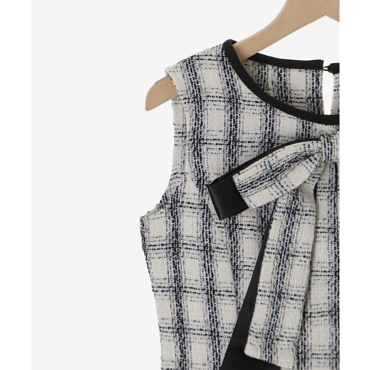 リボンブローチセットツイードワンピ | MAJESTIC LEGON  | 詳細画像26 