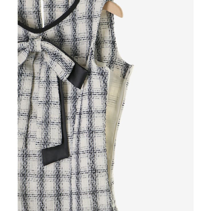 リボンブローチセットツイードワンピ | MAJESTIC LEGON  | 詳細画像30 