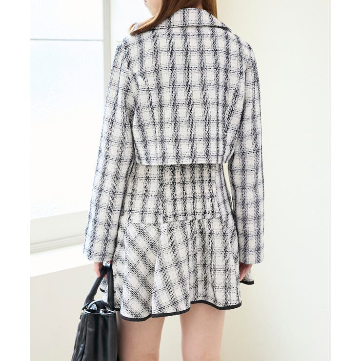 リボンブローチセットツイードワンピ | MAJESTIC LEGON  | 詳細画像7 