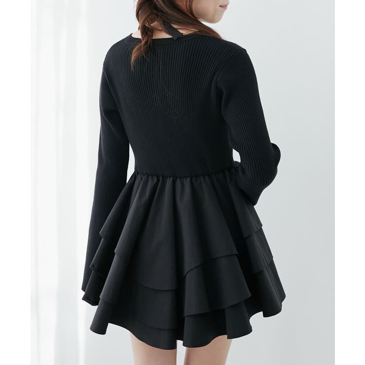 ニットドッキングティアードミニワンピ | MAJESTIC LEGON  | 詳細画像10 