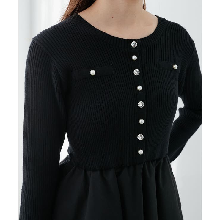 ニットドッキングティアードミニワンピ | MAJESTIC LEGON  | 詳細画像11 