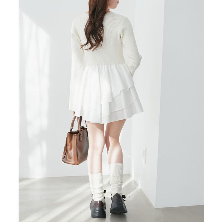 ニットドッキングティアードミニワンピ | MAJESTIC LEGON  | 詳細画像15 