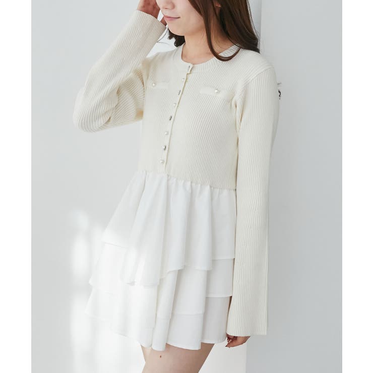 ニットドッキングティアードミニワンピ | MAJESTIC LEGON  | 詳細画像17 