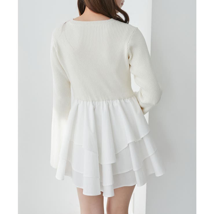 ニットドッキングティアードミニワンピ | MAJESTIC LEGON  | 詳細画像18 