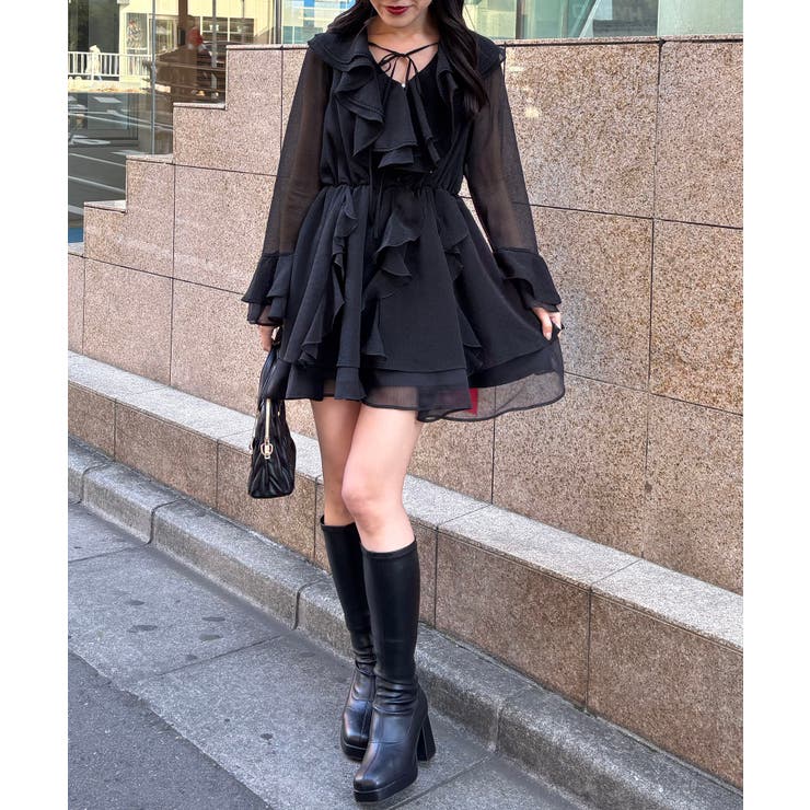 エアリーラッフルフリルミニワンピース | MAJESTIC LEGON  | 詳細画像17 