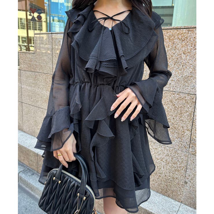 エアリーラッフルフリルミニワンピース | MAJESTIC LEGON  | 詳細画像18 