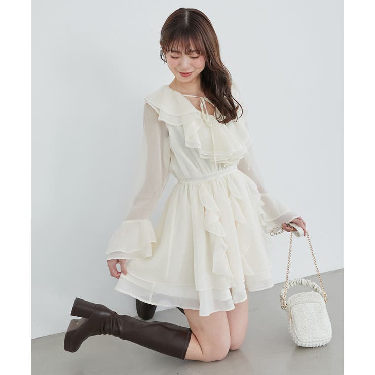 エアリーラッフルフリルミニワンピース | MAJESTIC LEGON  | 詳細画像2 