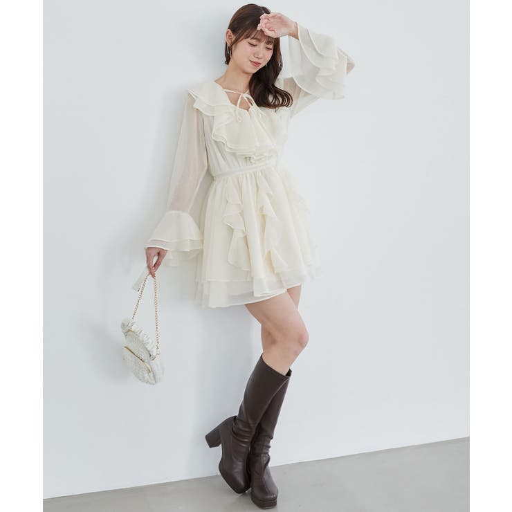 エアリーラッフルフリルミニワンピース | MAJESTIC LEGON  | 詳細画像5 