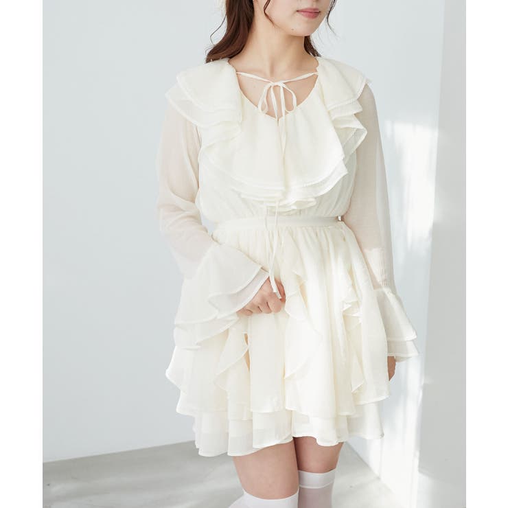 エアリーラッフルフリルミニワンピース | MAJESTIC LEGON  | 詳細画像9 