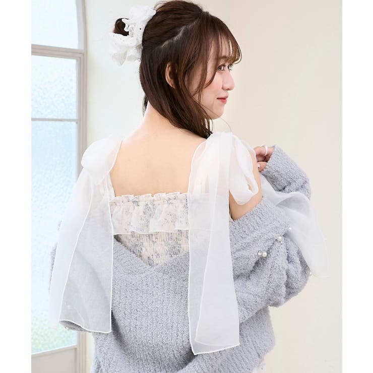 2wayショルダーリボンキャミワンピ | MAJESTIC LEGON  | 詳細画像14 