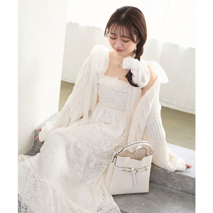 2wayショルダーリボンキャミワンピ | MAJESTIC LEGON  | 詳細画像17 