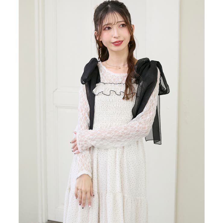 2wayショルダーリボンキャミワンピ | MAJESTIC LEGON  | 詳細画像27 