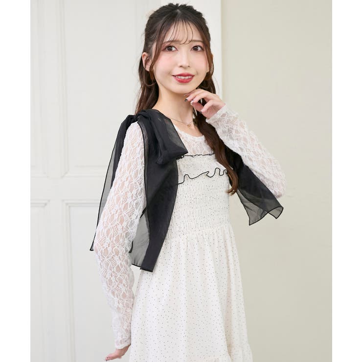 2wayショルダーリボンキャミワンピ | MAJESTIC LEGON  | 詳細画像28 