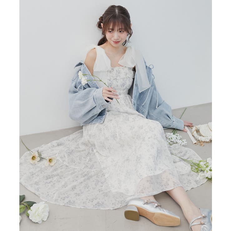 2wayショルダーリボンキャミワンピ | MAJESTIC LEGON  | 詳細画像3 