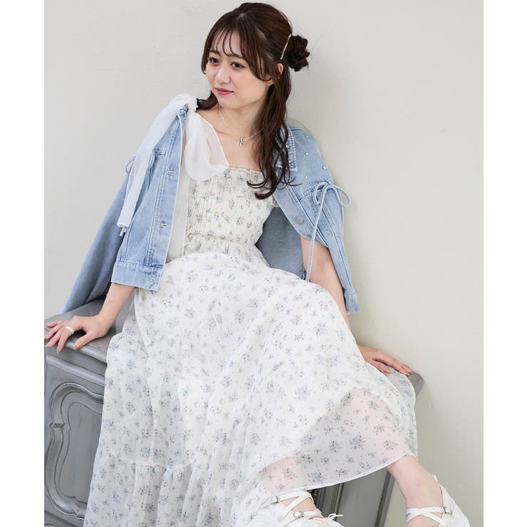 2wayショルダーリボンキャミワンピ | MAJESTIC LEGON  | 詳細画像34 