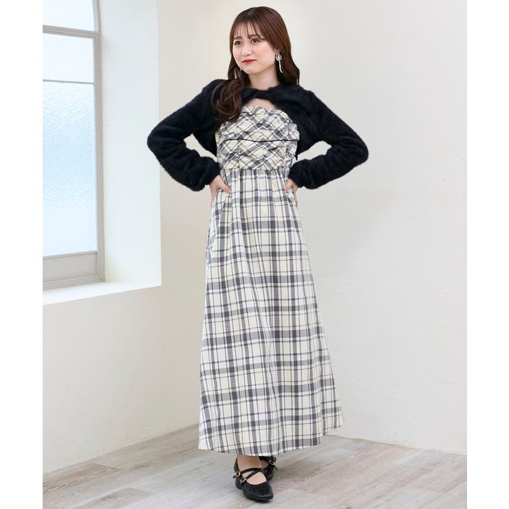 シャギーボレロ×キャミワンピセット | MAJESTIC LEGON  | 詳細画像19 