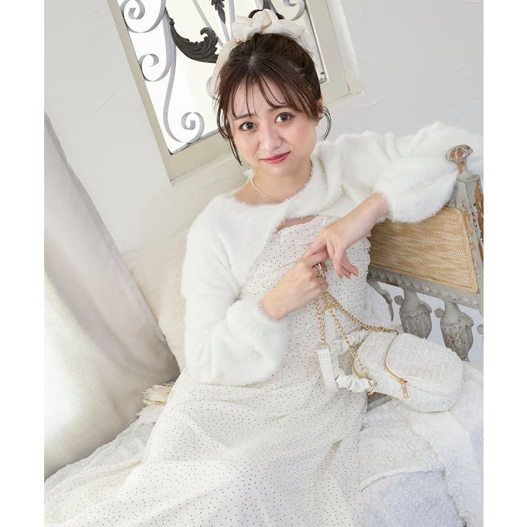 シャギーボレロ×キャミワンピセット | MAJESTIC LEGON  | 詳細画像2 