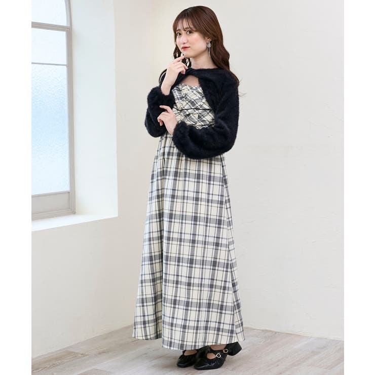 シャギーボレロ×キャミワンピセット | MAJESTIC LEGON  | 詳細画像20 