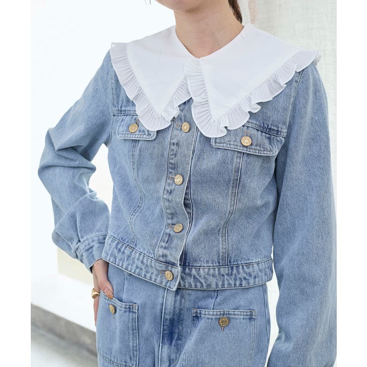 フリルカラー＆ブローチセットGジャン | MAJESTIC LEGON  | 詳細画像10 