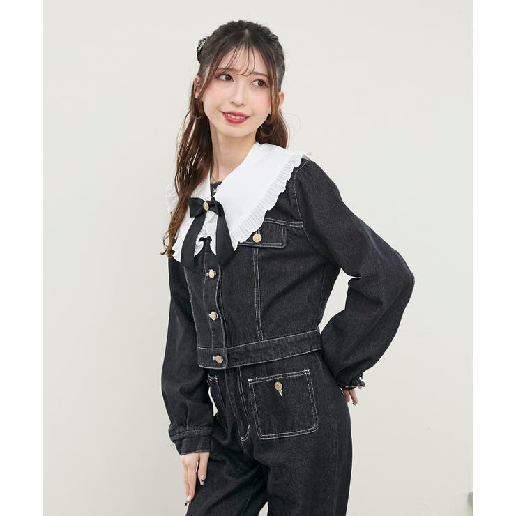 フリルカラー＆ブローチセットGジャン | MAJESTIC LEGON  | 詳細画像17 