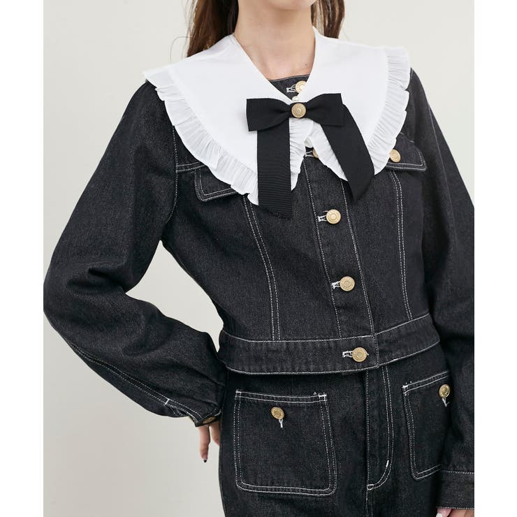 フリルカラー＆ブローチセットGジャン | MAJESTIC LEGON  | 詳細画像19 