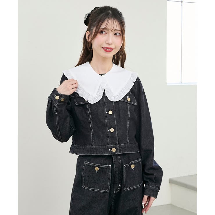 フリルカラー＆ブローチセットGジャン | MAJESTIC LEGON  | 詳細画像20 