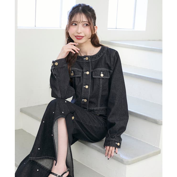 フリルカラー＆ブローチセットGジャン | MAJESTIC LEGON  | 詳細画像22 