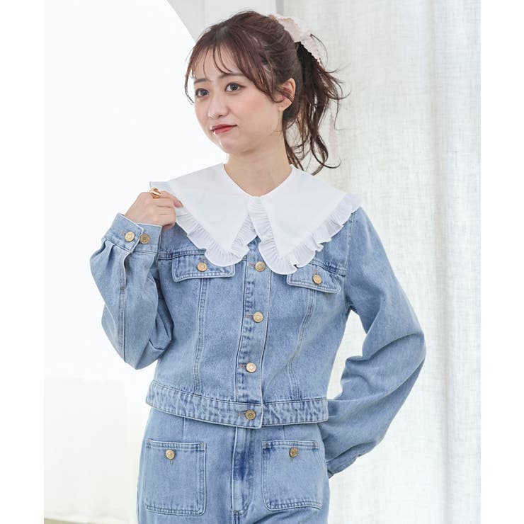 フリルカラー＆ブローチセットGジャン | MAJESTIC LEGON  | 詳細画像7 