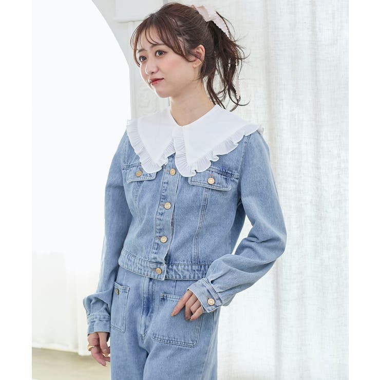 フリルカラー＆ブローチセットGジャン | MAJESTIC LEGON  | 詳細画像8 