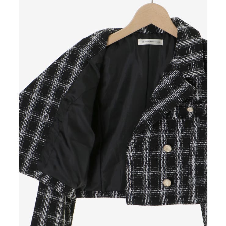 ツイードショートジャケット | MAJESTIC LEGON  | 詳細画像33 