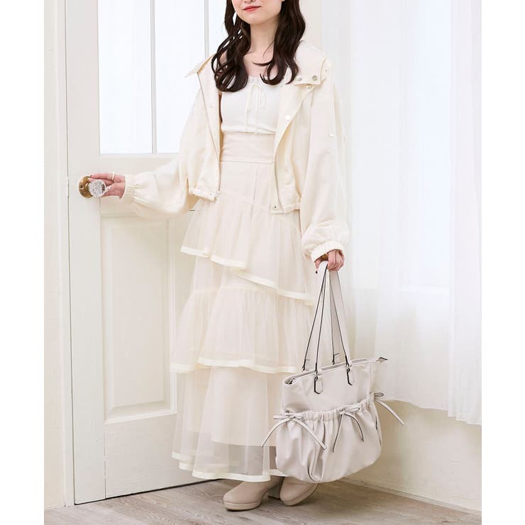 サテンショートフードブルゾン | MAJESTIC LEGON  | 詳細画像2 