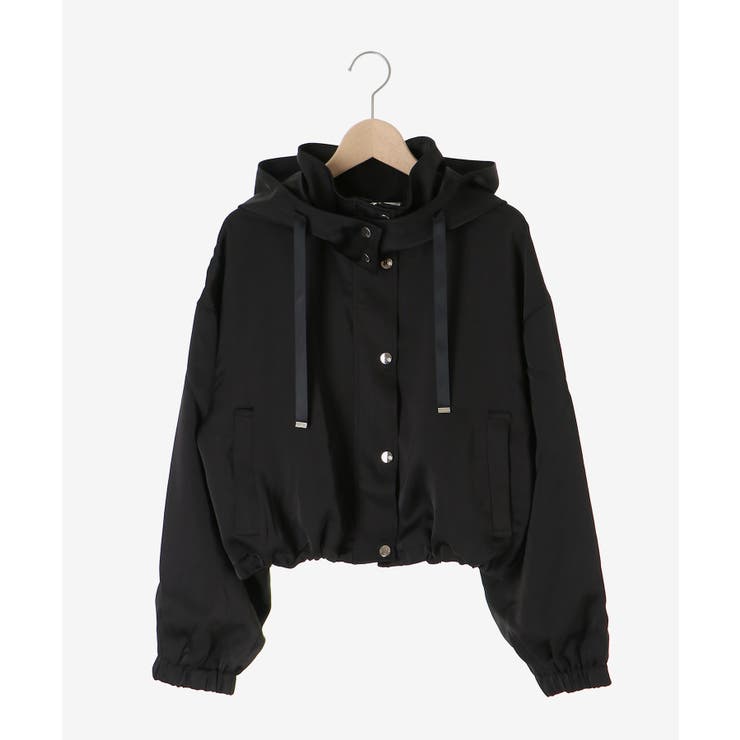 サテンショートフードブルゾン | MAJESTIC LEGON  | 詳細画像26 