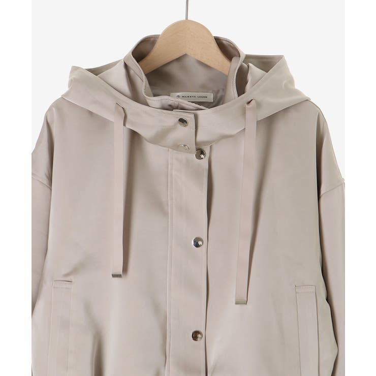 サテンショートフードブルゾン | MAJESTIC LEGON  | 詳細画像28 