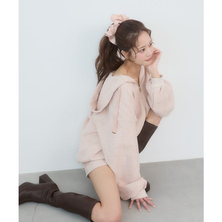 キラキラツイードミディブルゾン | MAJESTIC LEGON  | 詳細画像11 