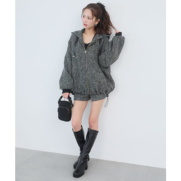 キラキラツイードミディブルゾン | MAJESTIC LEGON  | 詳細画像14 