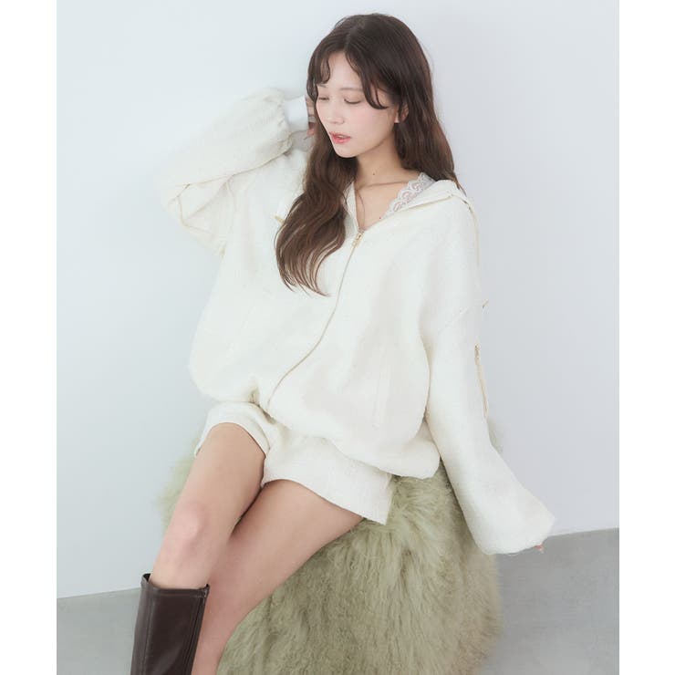 キラキラツイードミディブルゾン | MAJESTIC LEGON  | 詳細画像5 