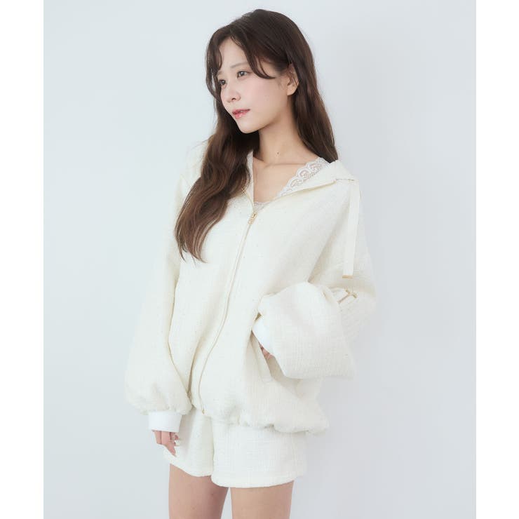 キラキラツイードミディブルゾン | MAJESTIC LEGON  | 詳細画像8 