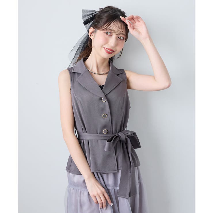 パールチュールリボンバレッタ | MAJESTIC LEGON  | 詳細画像10 