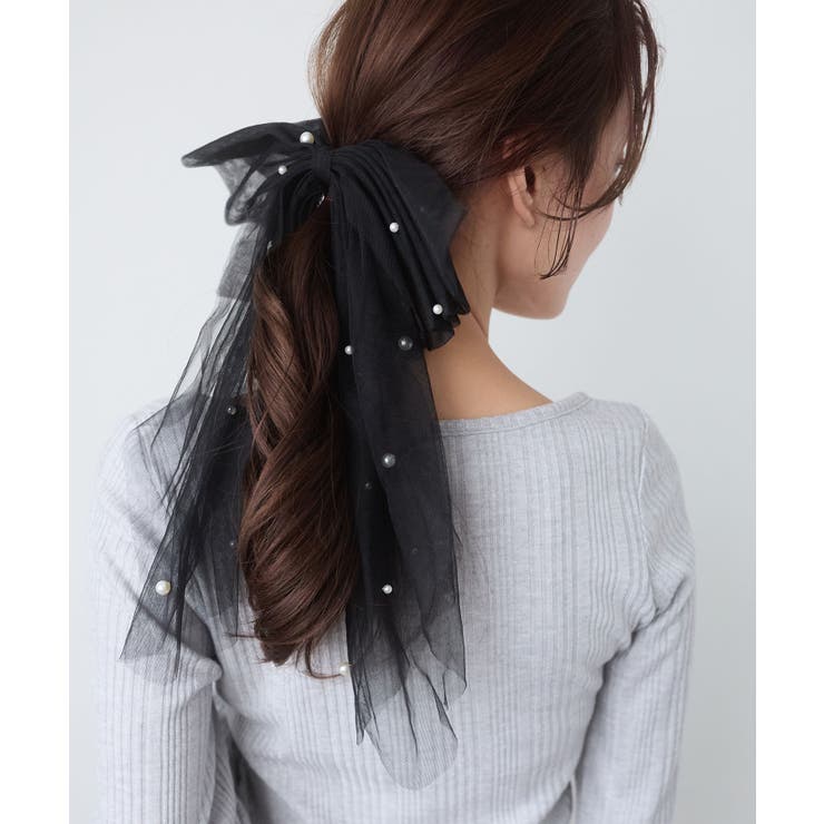 パールチュールリボンバレッタ | MAJESTIC LEGON  | 詳細画像5 